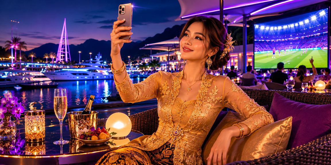 Pengguna mat6 di Langkawi menikmati taruhan bola sepak melalui aplikasi Android di telefon pintar