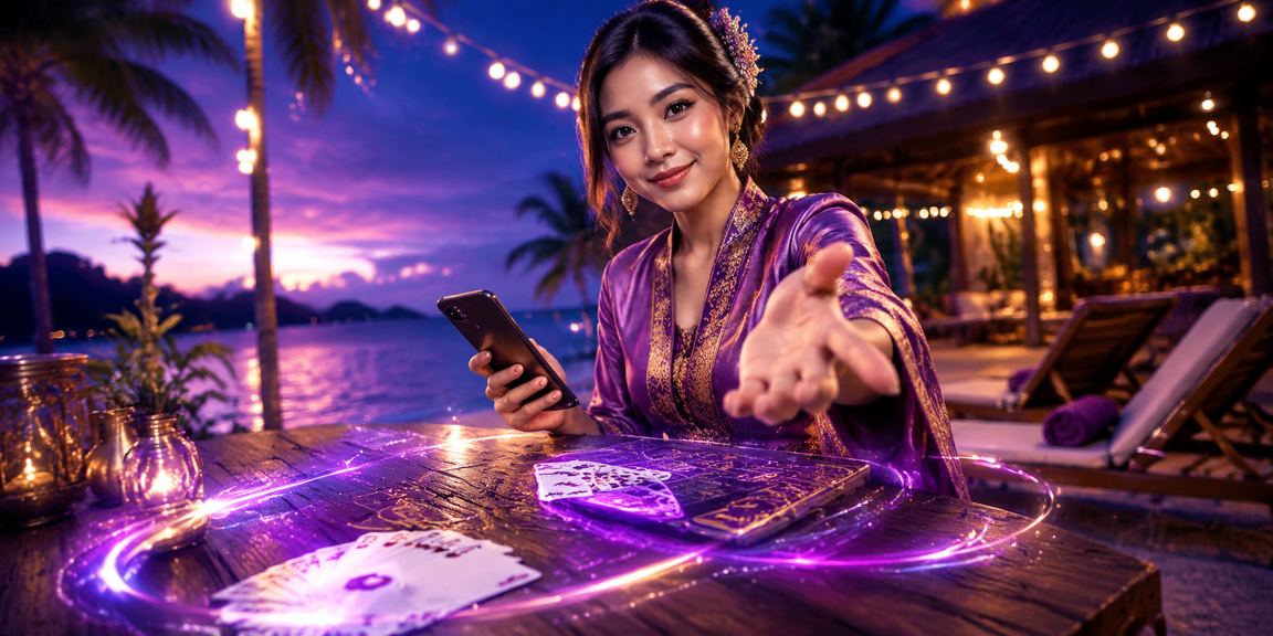 Permainan kad rummy dan meja kasino bergaya Malaysia di Langkawi dengan suasana santai